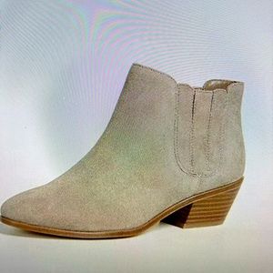 Joie booties. Sand color suede.